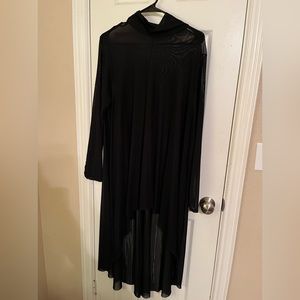 Sheer high-low dress